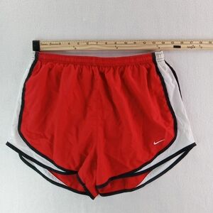 Red & White Nike Short With Black Trim
